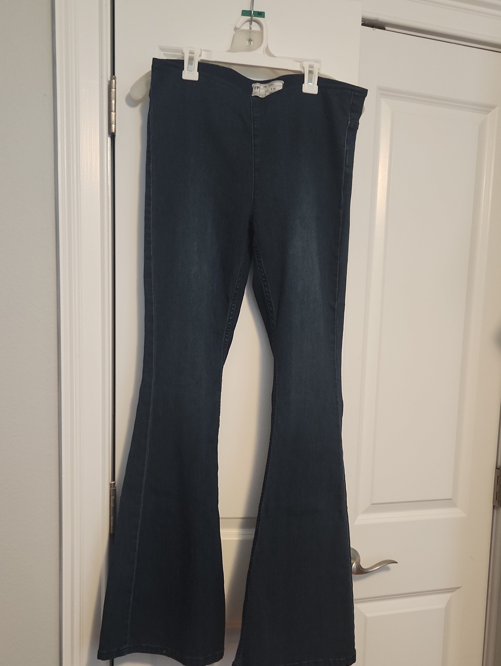 Free People Dark Indigo Flare Jeans
